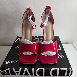 Wild diva heels square toe